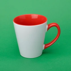 Чашка для сублимации Sublime Latte с лого цветная внутри 330 мл
